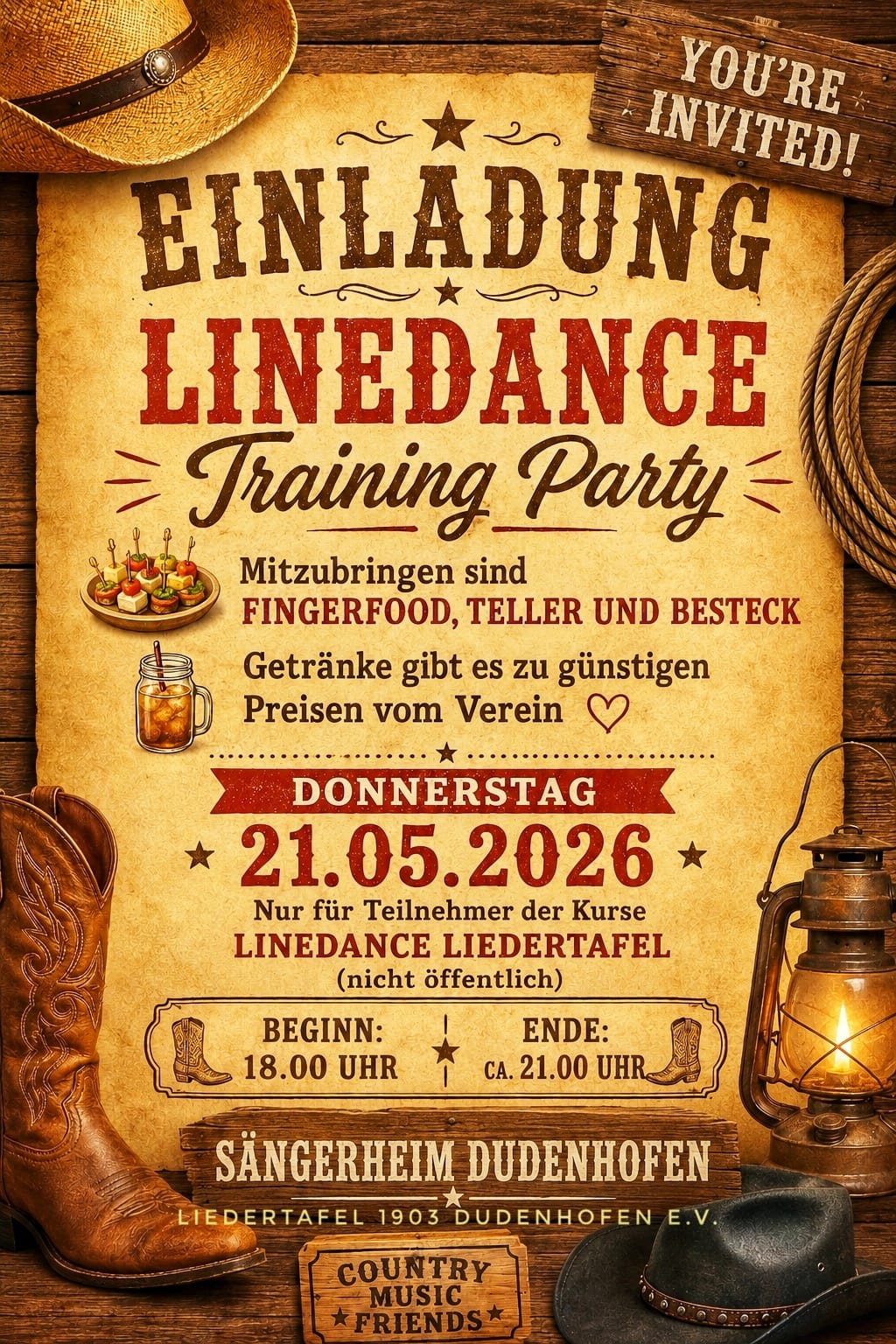 Linedance Training Party