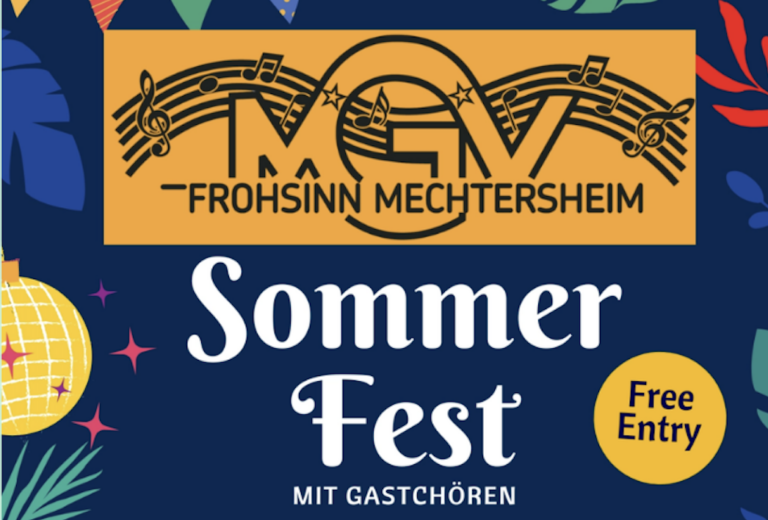Sommerfest MGV Frohsinn Mechtersheim